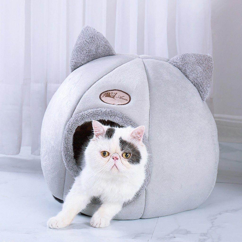 ComfyHouse™ - Niche pour chat ultra confortable - Royaume felins